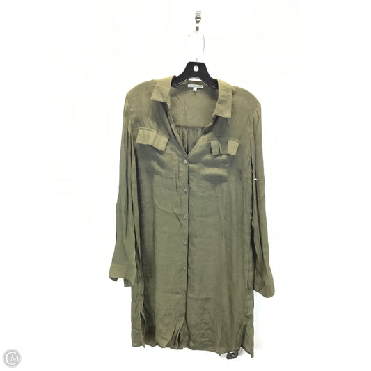 Tunic Long Sleeve By Charlotte Russe In Green, Size: L