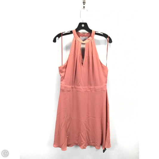 Dress Casual Midi By Express In Orange, Size: 12