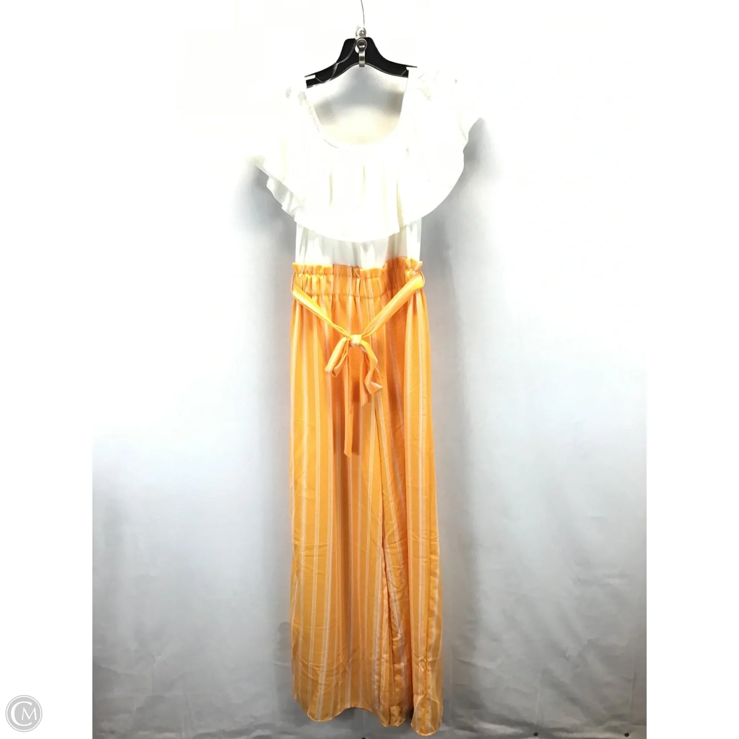 Jumpsuit By Rue 21 In White & Yellow, Size: L