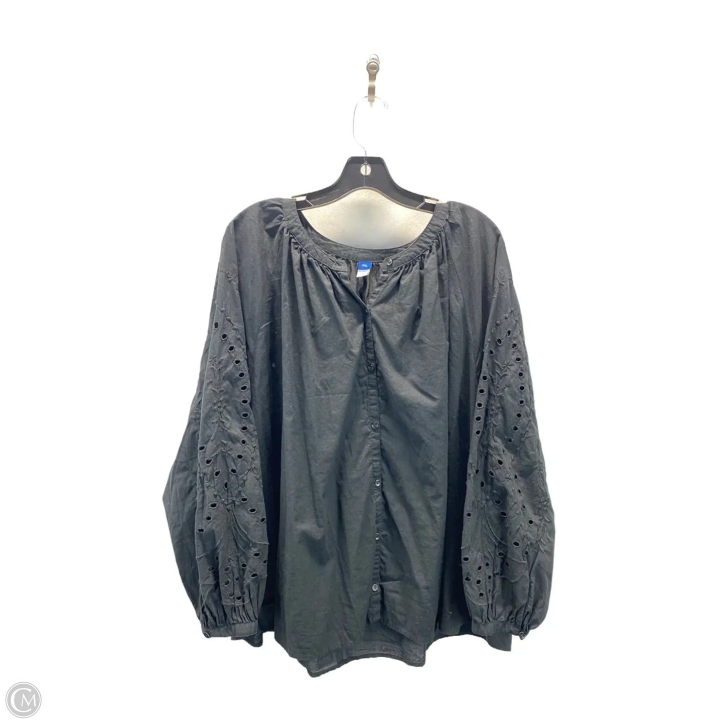 Top 2pc 3/4 Sleeve By Old Navy In Black, Size: 2x