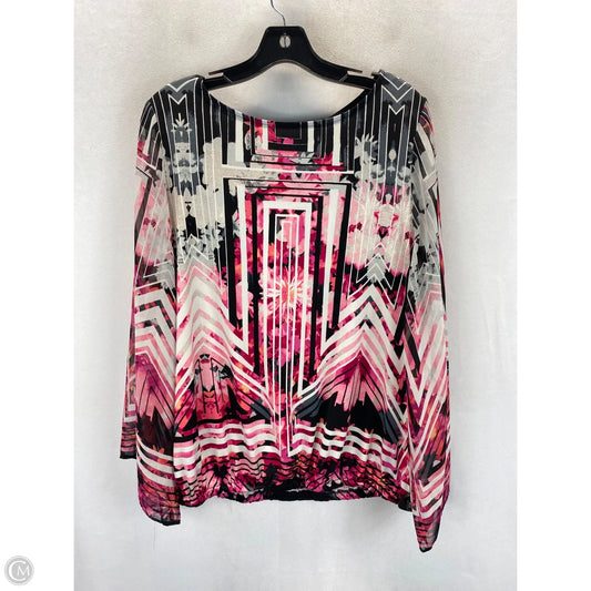 Top Long Sleeve By Style And Company In Multi-colored, Size: L