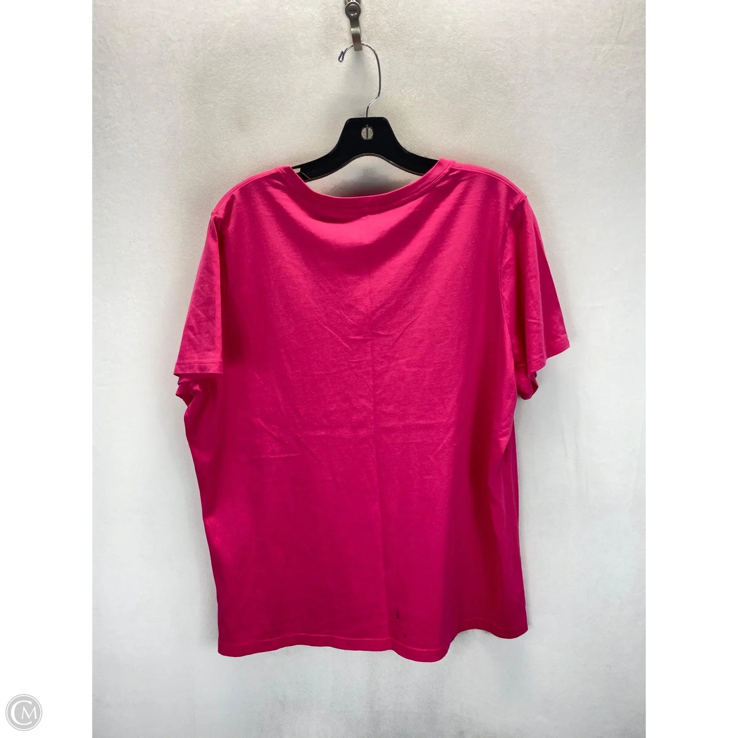 Top Short Sleeve By Lands End In Pink, Size: L