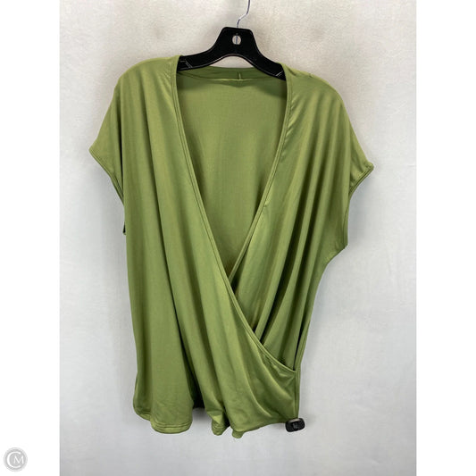 Top Sleeveless By Clothes Mentor In Green, Size: 1x