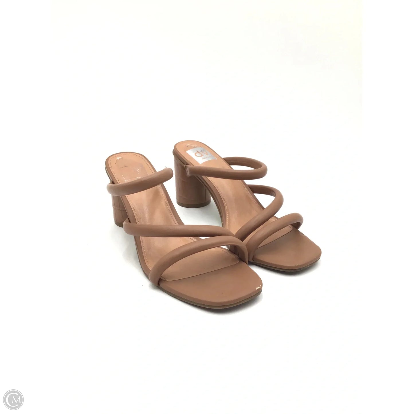 Sandals Heels Block By Dolce Vita In Tan, Size: 8.5