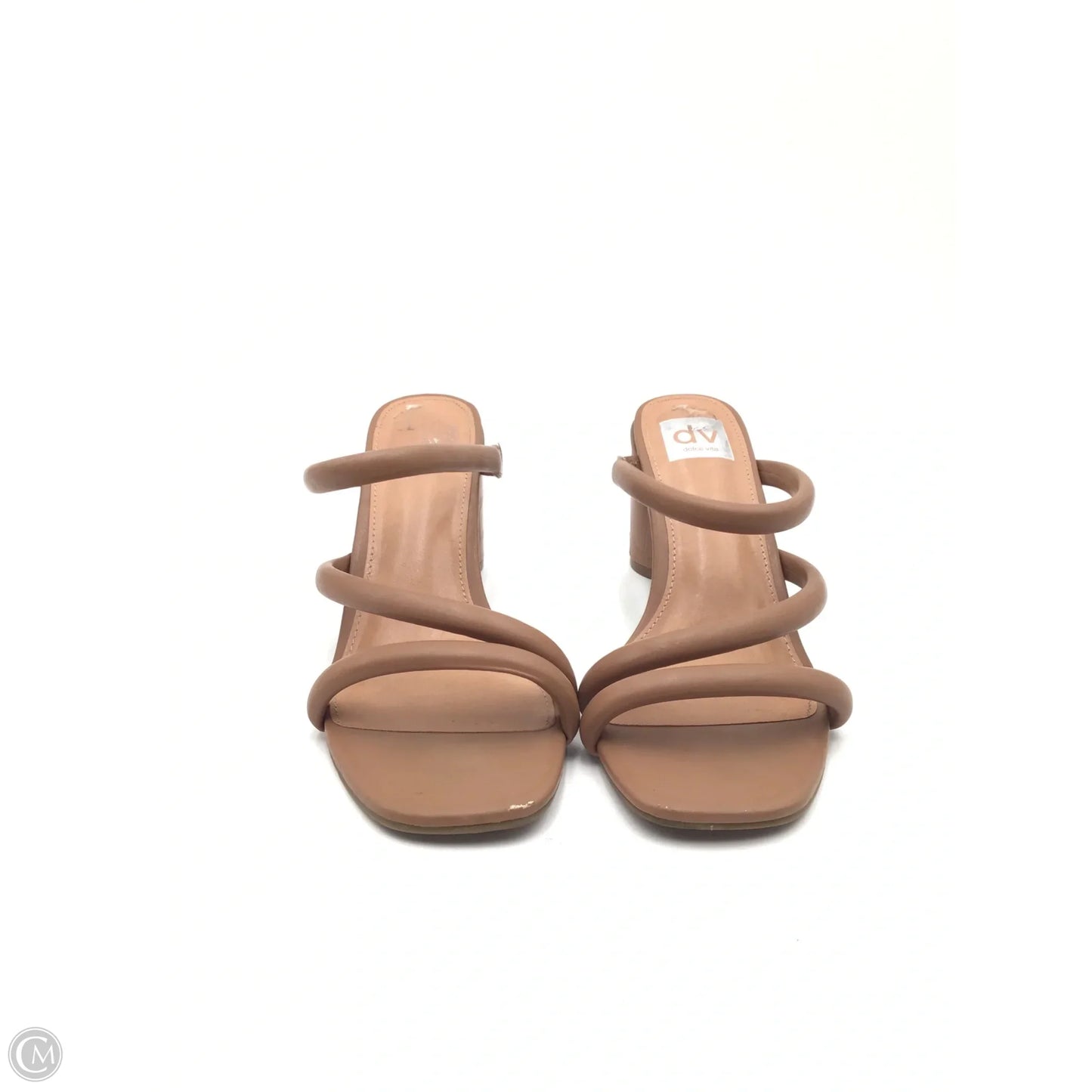 Sandals Heels Block By Dolce Vita In Tan, Size: 8.5