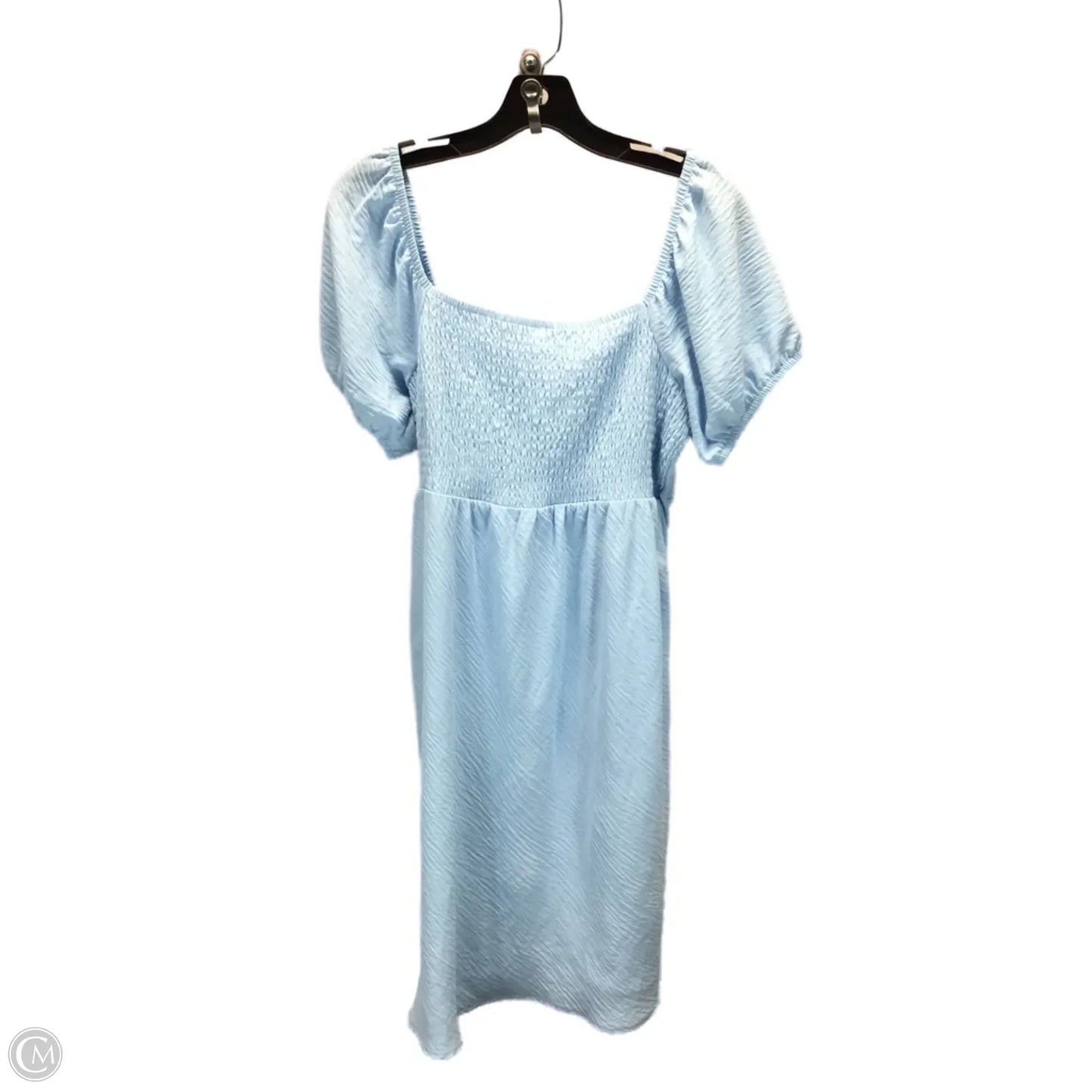 Dress Casual Midi By No Boundaries In Blue, Size: Xxl