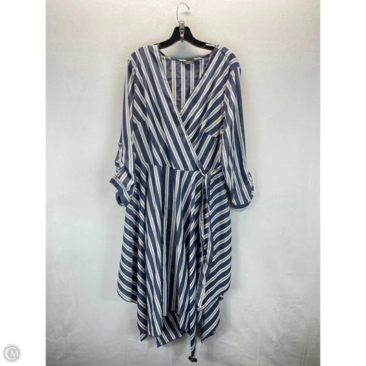Dress Casual Midi By Mlle Gabrielle In Striped Pattern, Size: 2x
