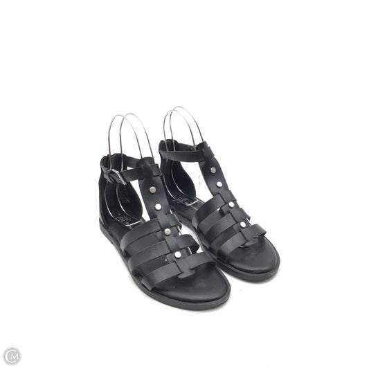 Sandals Flats By Time And Tru In Black, Size: 7