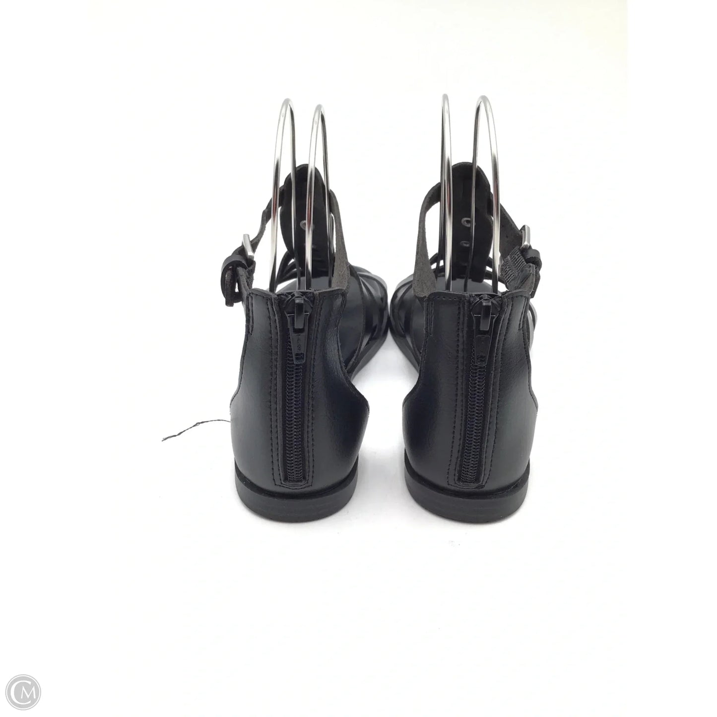 Sandals Flats By Time And Tru In Black, Size: 7