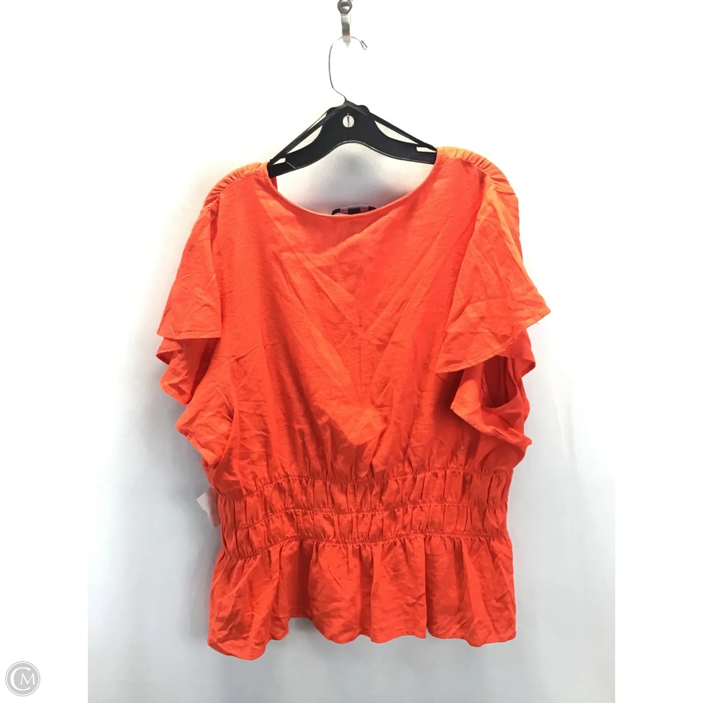 Top Short Sleeve By Marc New York In Orange, Size: 2x