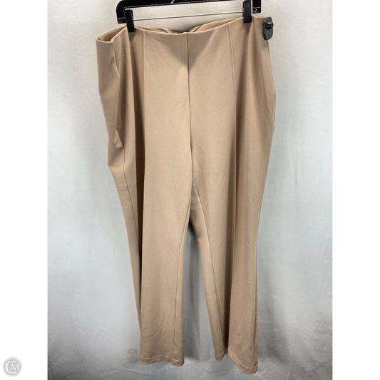 Pants Dress By Clothes Mentor In Tan, Size: 20