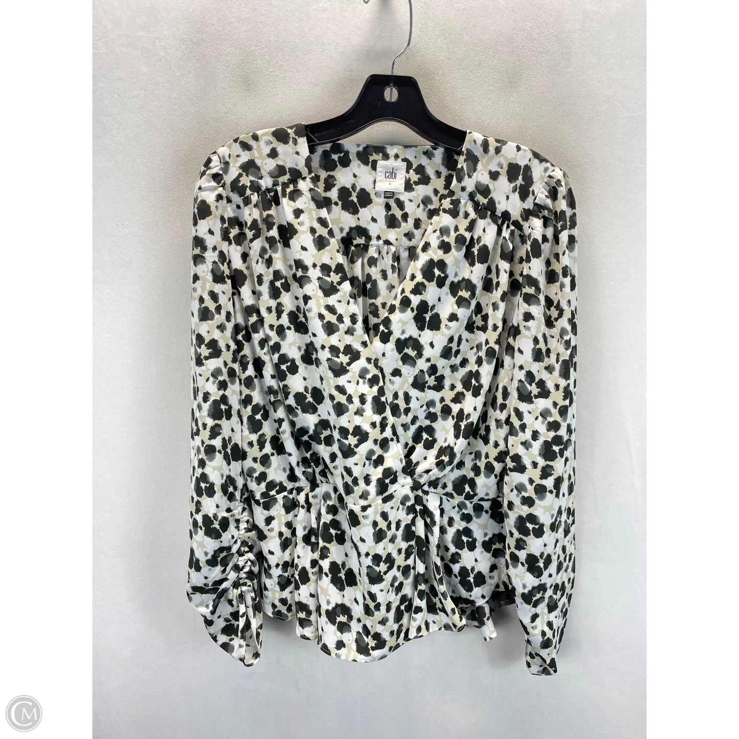 Top Long Sleeve By Cabi In Animal Print, Size: S