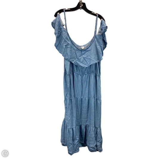 Dress Casual Maxi By Old Navy In Blue, Size: Xxl