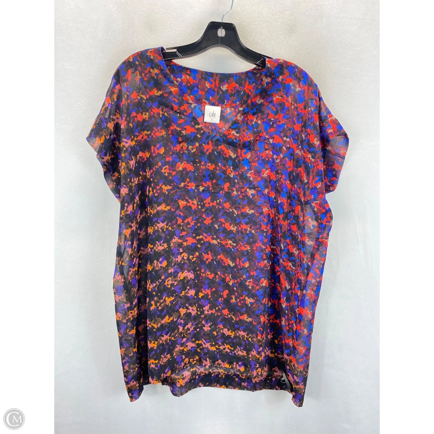 Top Sleeveless By Cabi In Multi-colored, Size: M