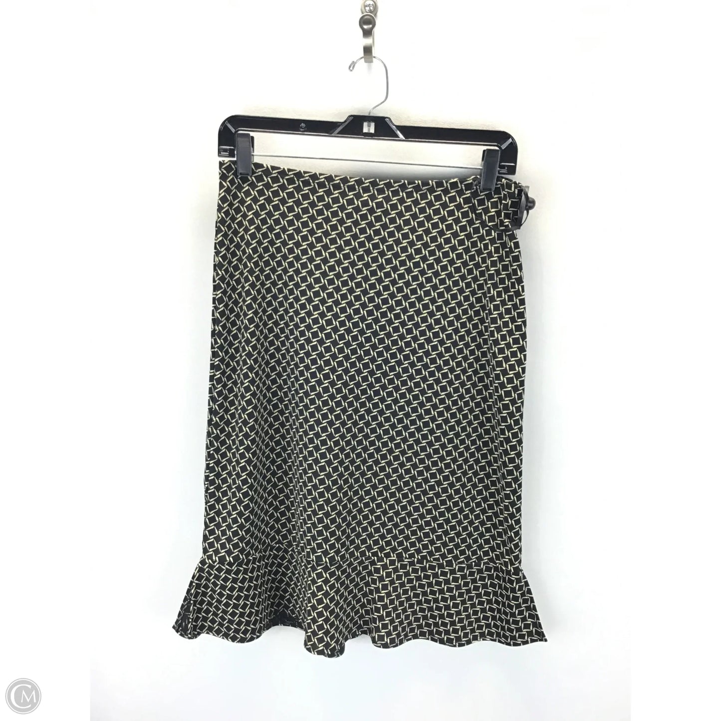 Skirt Midi By Charter Club In Black & Gold, Size: S