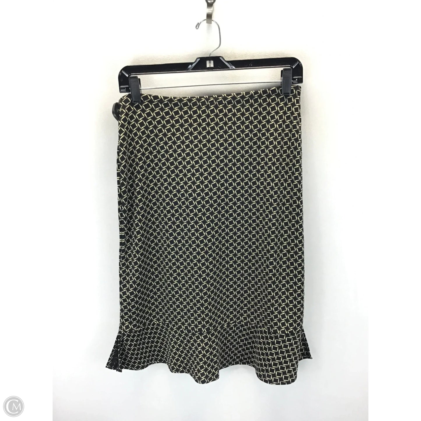 Skirt Midi By Charter Club In Black & Gold, Size: S