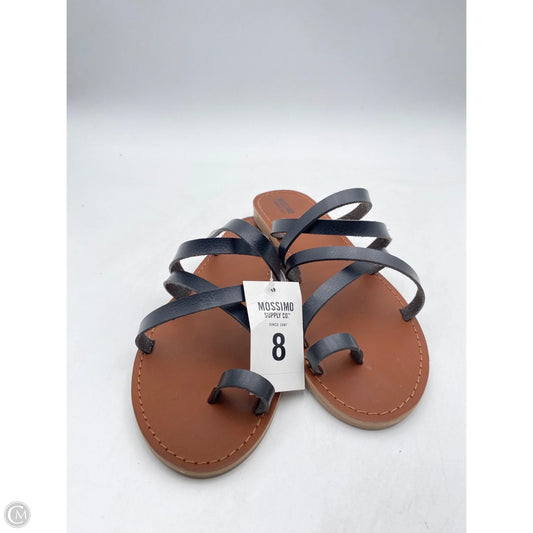 Sandals Flats By Mossimo In Black, Size: 8