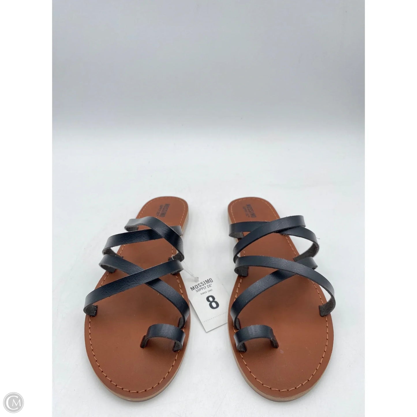 Sandals Flats By Mossimo In Black, Size: 8