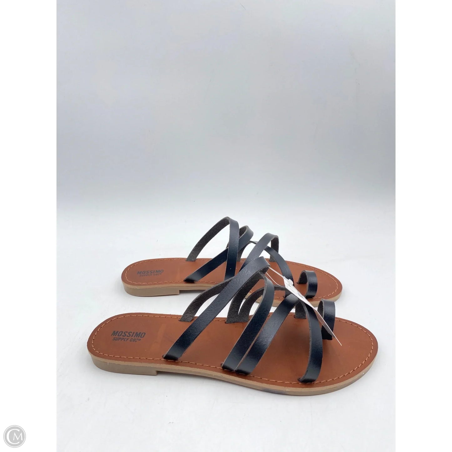 Sandals Flats By Mossimo In Black, Size: 8