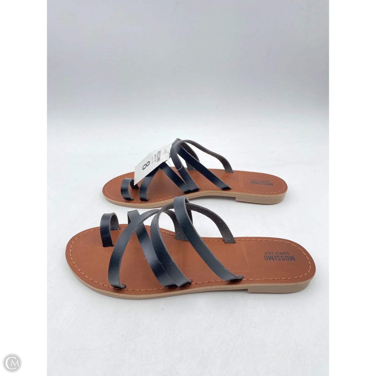 Sandals Flats By Mossimo In Black, Size: 8