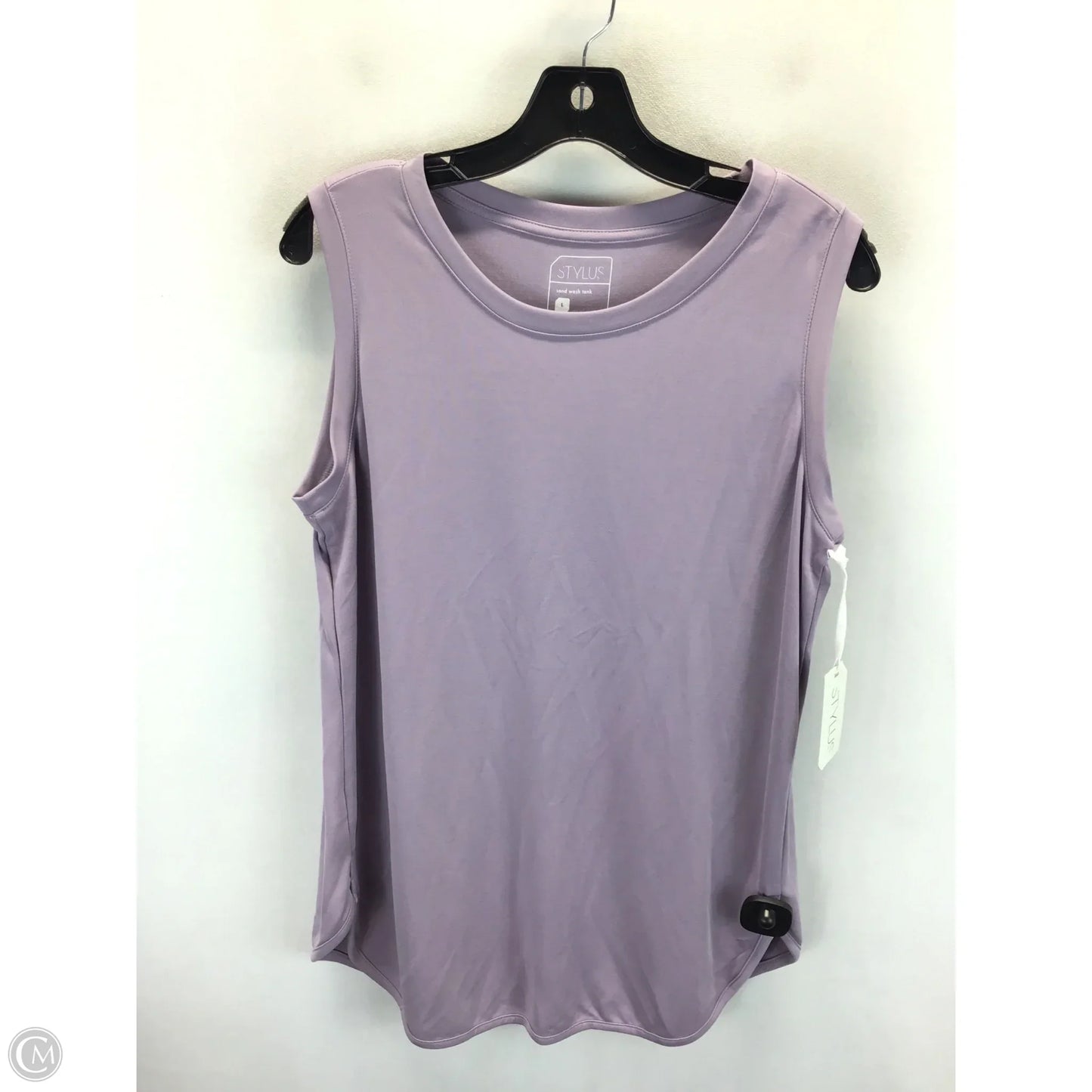 Top Sleeveless By Stylus In Purple, Size: L