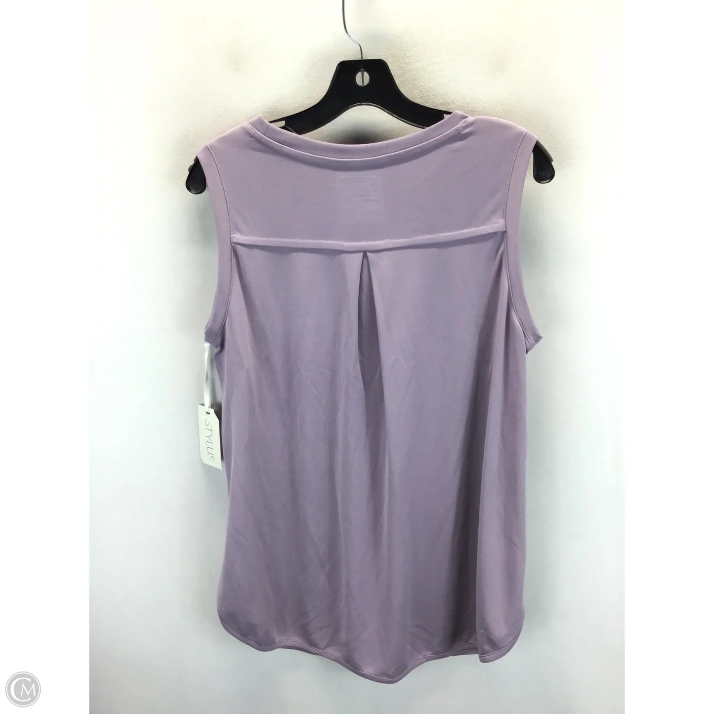 Top Sleeveless By Stylus In Purple, Size: L