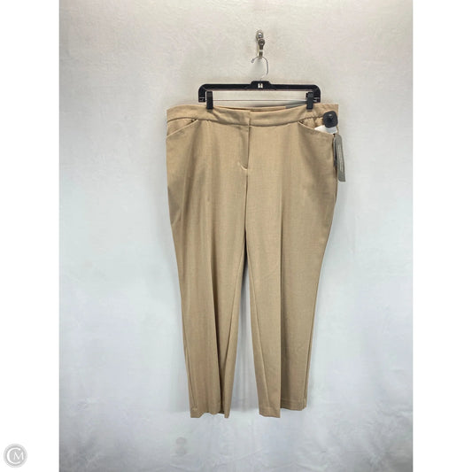 Pants Dress By Jm Collections In Tan, Size: 18