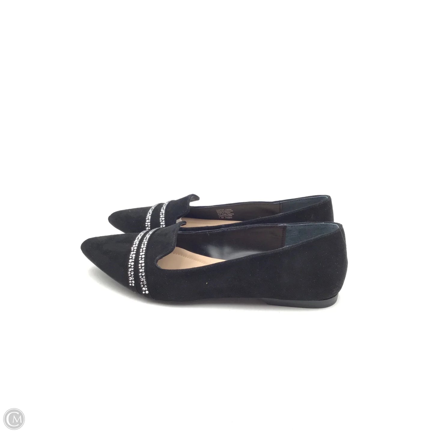 Shoes Flats By Alfani In Black & Silver, Size: 7.5
