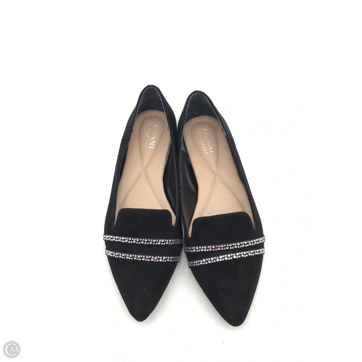 Shoes Flats By Alfani In Black & Silver, Size: 7.5