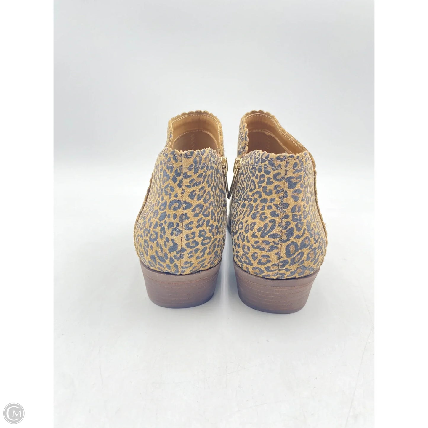 Boots Ankle Heels By Crown And Ivy In Animal Print, Size: 7.5