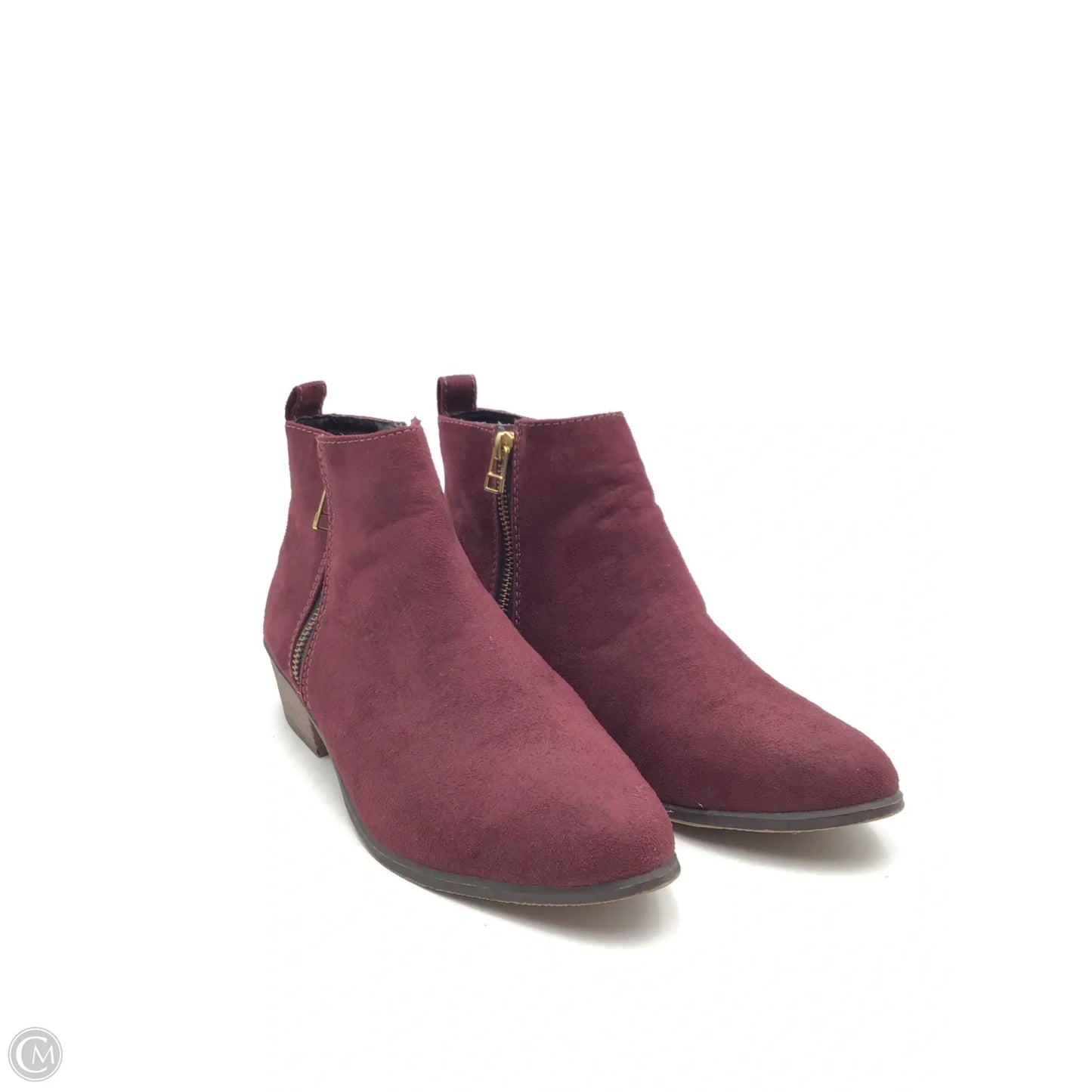 Boots Ankle Flats By Candies In Red, Size: 8