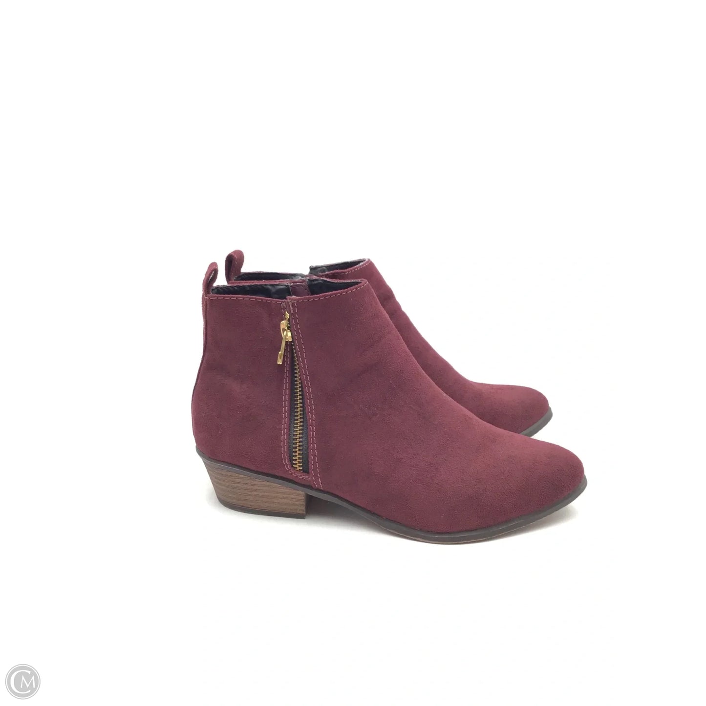 Boots Ankle Flats By Candies In Red, Size: 8