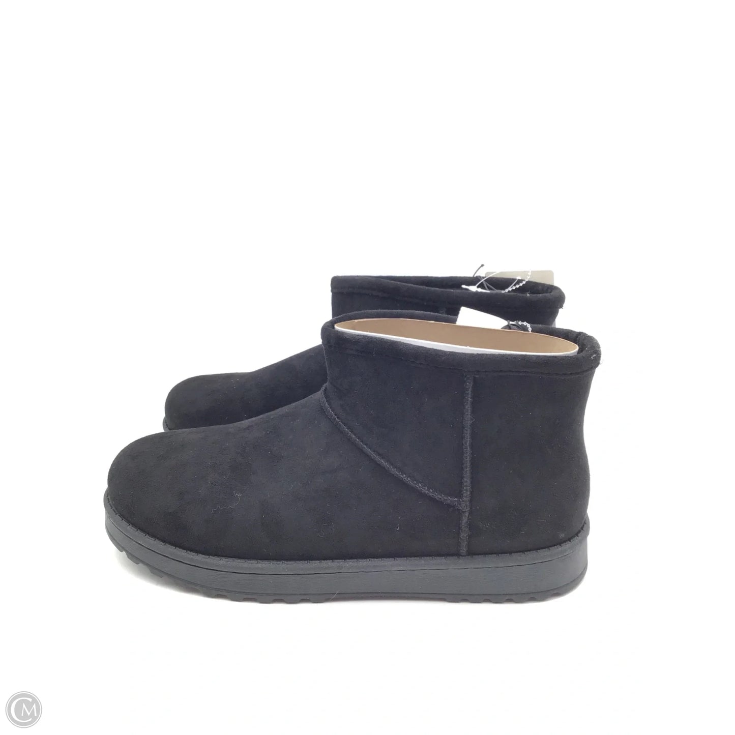 Boots Ankle Flats By Clothes Mentor In Black, Size: 11