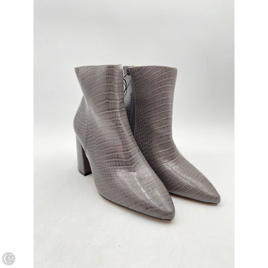 Boots Ankle Heels By Express In Grey, Size: 9