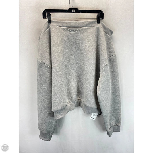 Sweatshirt Crewneck By Boohoo Boutique In Grey, Size: L