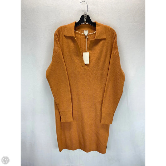 Dress Casual Midi By A New Day In Brown, Size: M