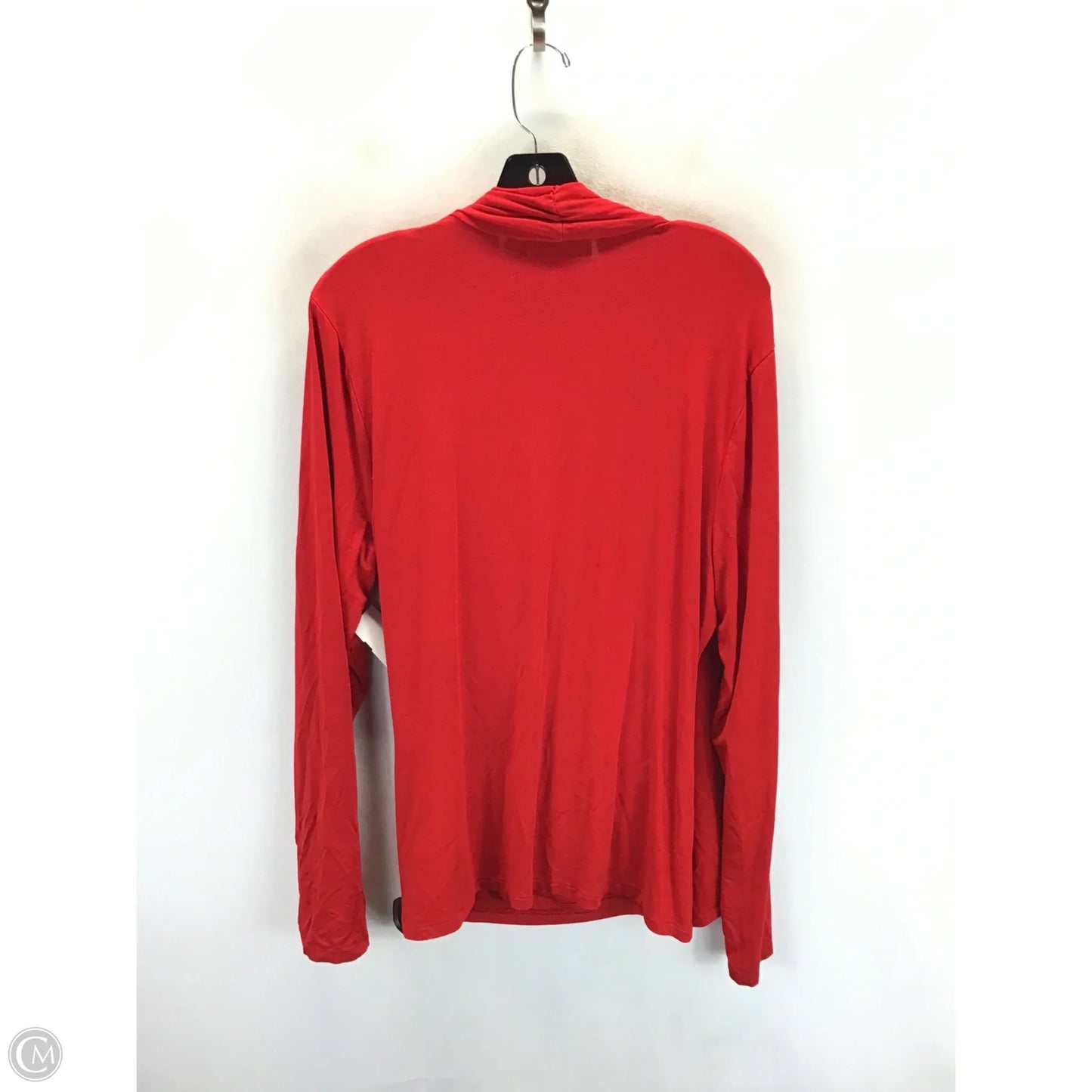 Top Long Sleeve By Lauren By Ralph Lauren In Red, Size: Xxl