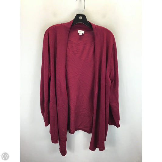 Cardigan By Avenue In Red, Size: 22