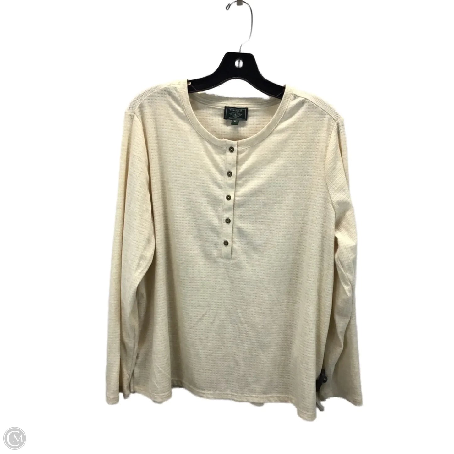 Top Long Sleeve By Gh Bass And Co In Beige, Size: Xl