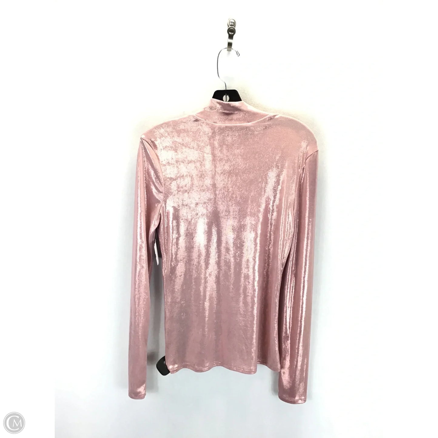 Top Long Sleeve By Grey Lab In Pink, Size: L