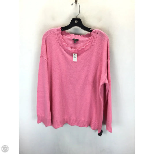 Sweater By Talbots In Pink, Size: Xl