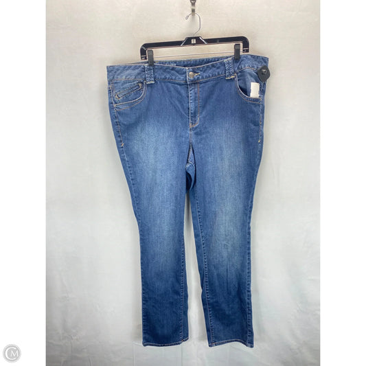 Jeans Straight By Lane Bryant In Blue, Size: 24