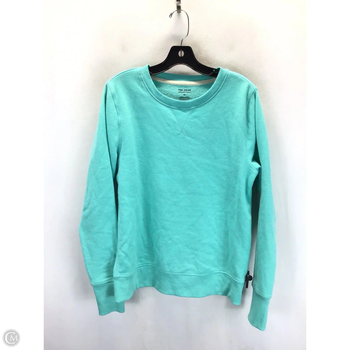 Sweatshirt Crewneck By Tek Gear In Green, Size: M