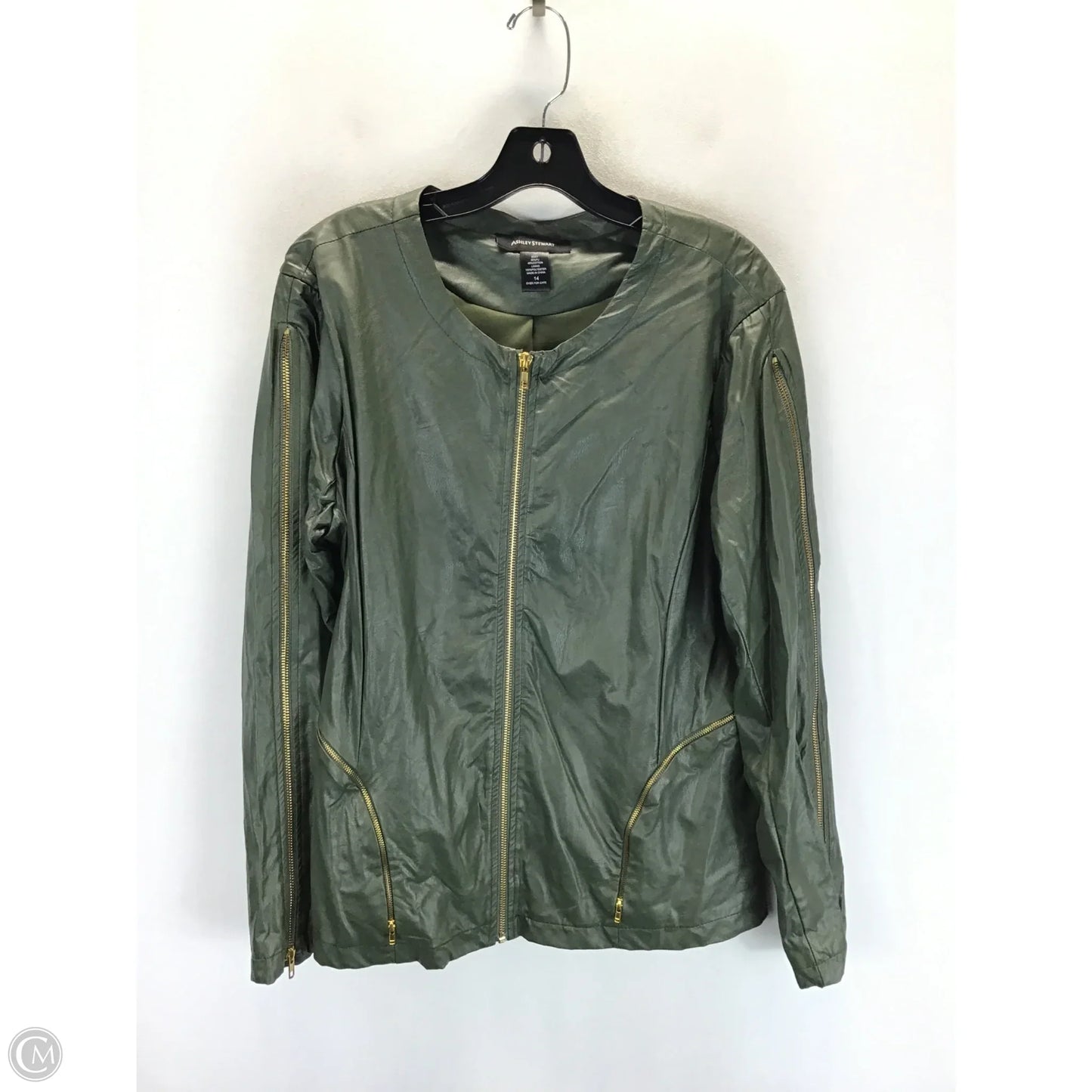 Jacket Other By Ashley Stewart In Green, Size: 14