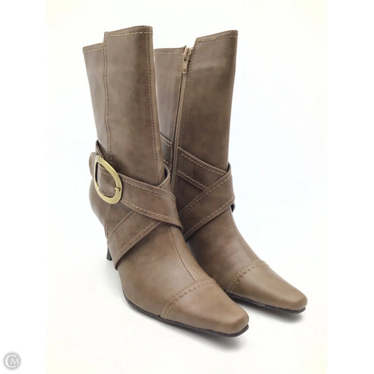 Boots Ankle Heels By Cl By Chinese Laundry In Brown, Size: 7