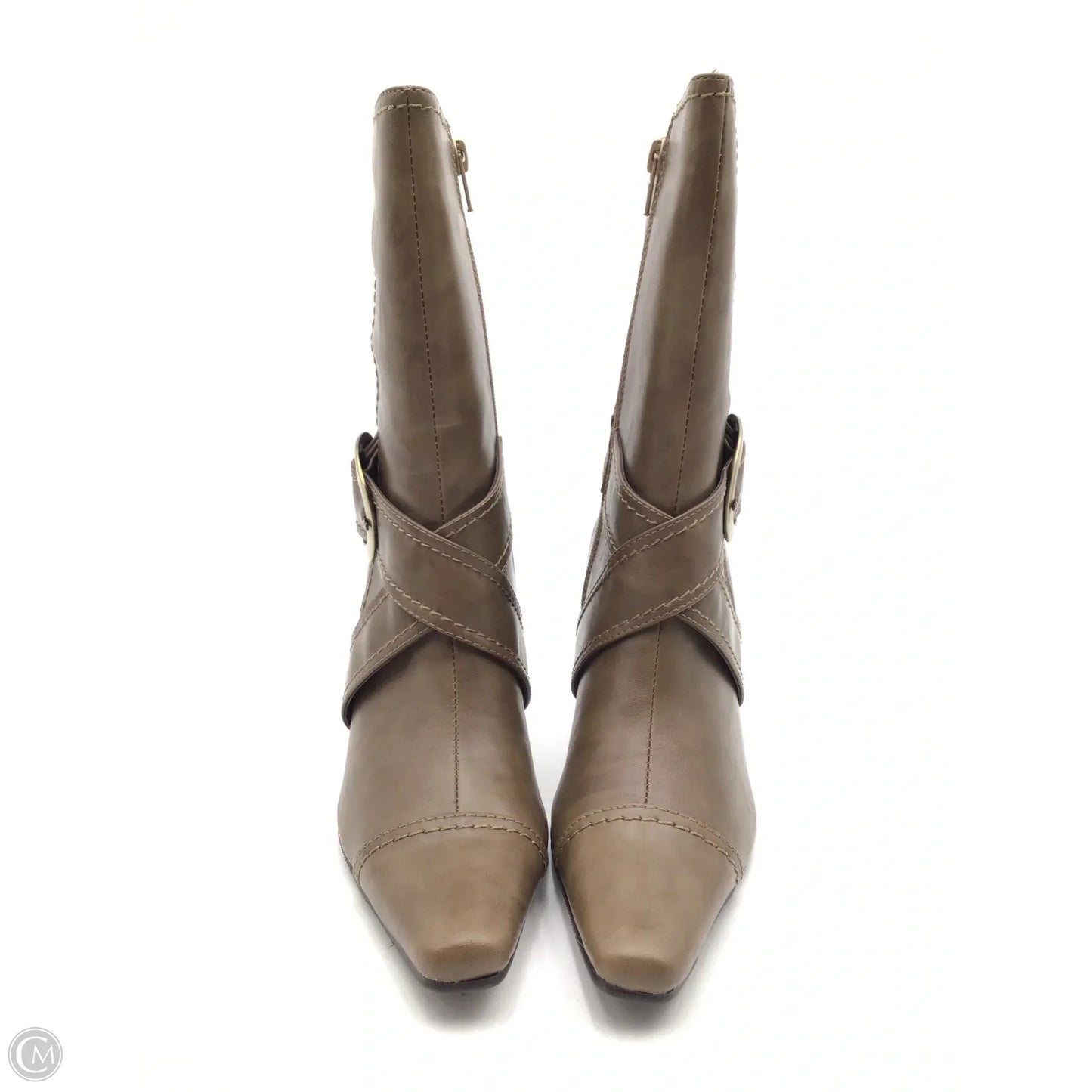Boots Ankle Heels By Cl By Chinese Laundry In Brown, Size: 7