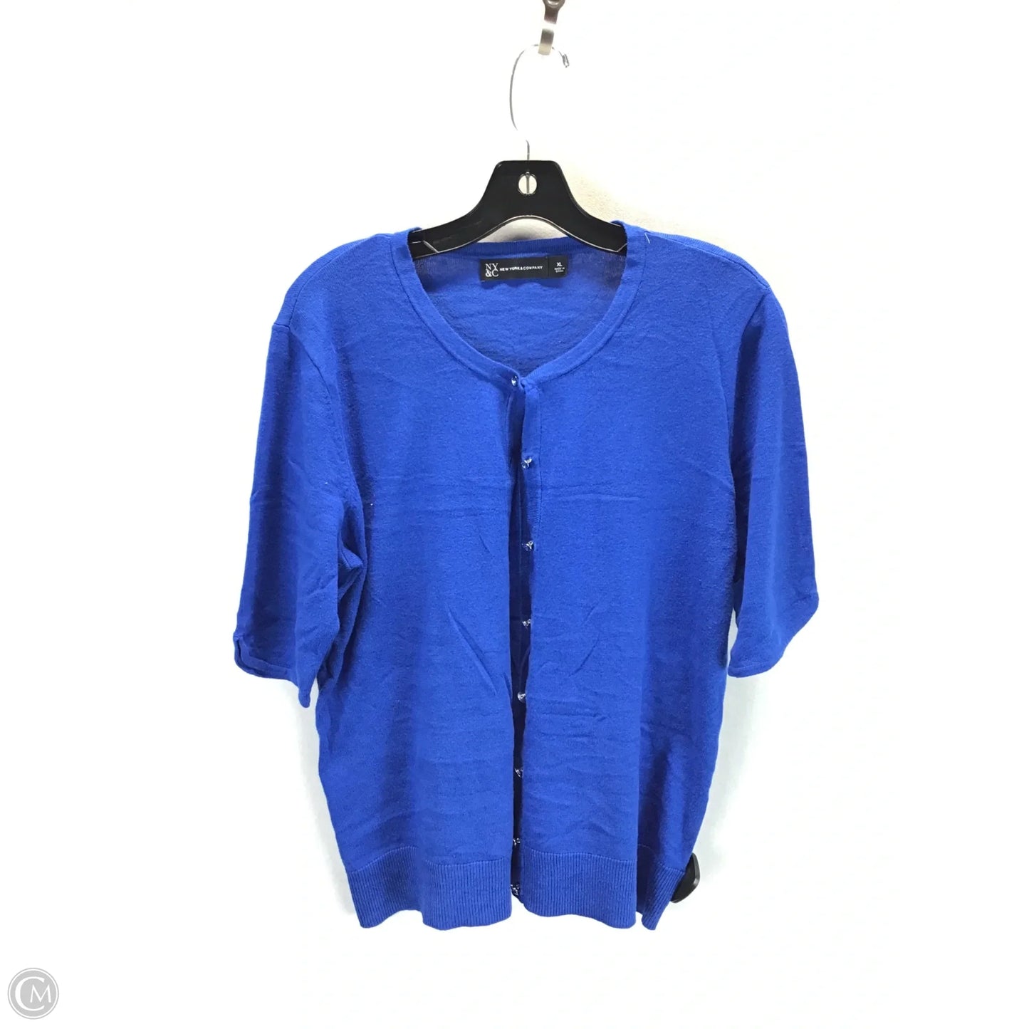 Cardigan By New York And Co In Blue, Size: Xl
