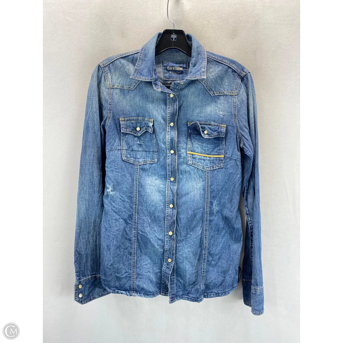 Top Long Sleeve By Clothes Mentor In Blue, Size: M