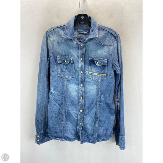 Top Long Sleeve By Clothes Mentor In Blue, Size: M