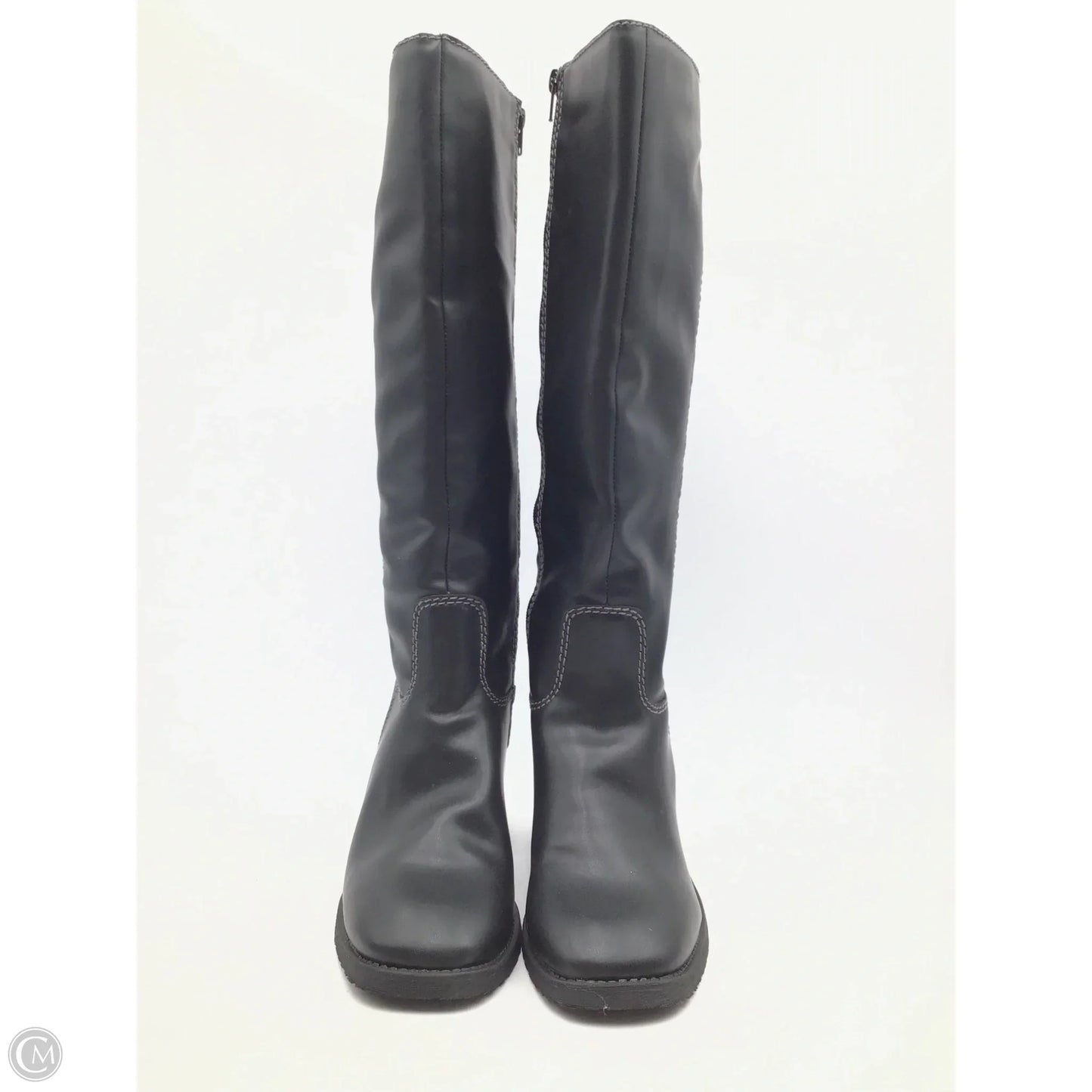 Boots Knee Flats By Zodiac In Black, Size: 8